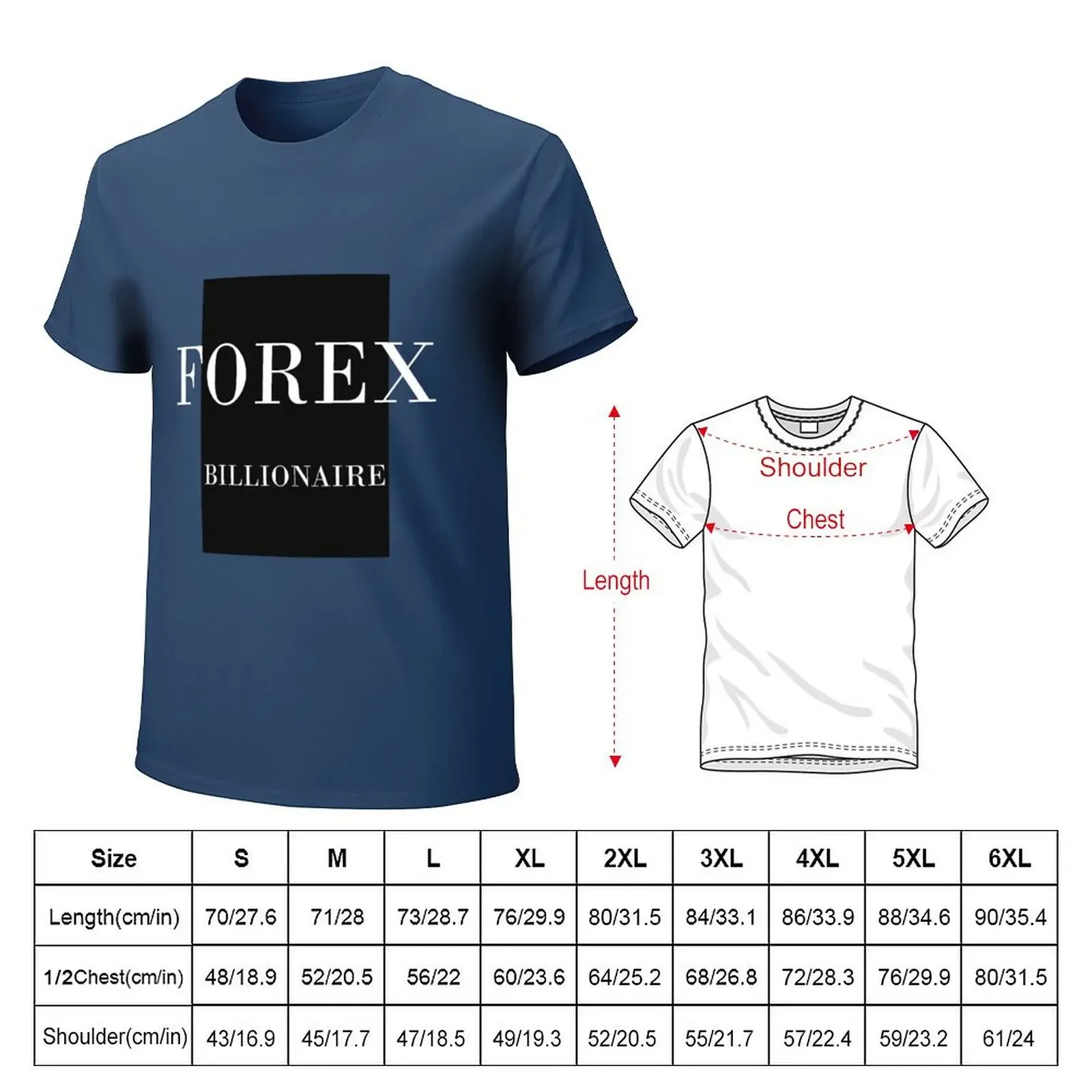 Forex Billionaire T-shirt heavyweights tees customizeds oversizeds t shirts for men