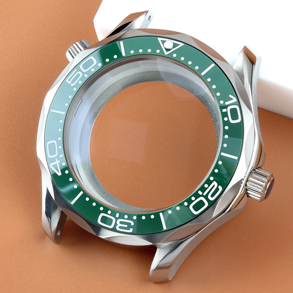 

41mm Case Stainless Steel Bracelet Strap Fit Seamaster 300 NH35 NH36 Automatic Movement 31mm Dial 10ATM Waterproof Watch Parts