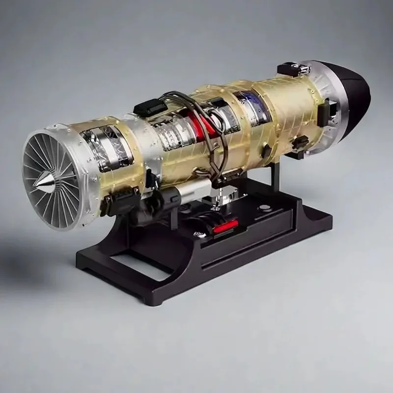 Fighter turbojet engine F35 fighter DIY assembly machinery model creative gift