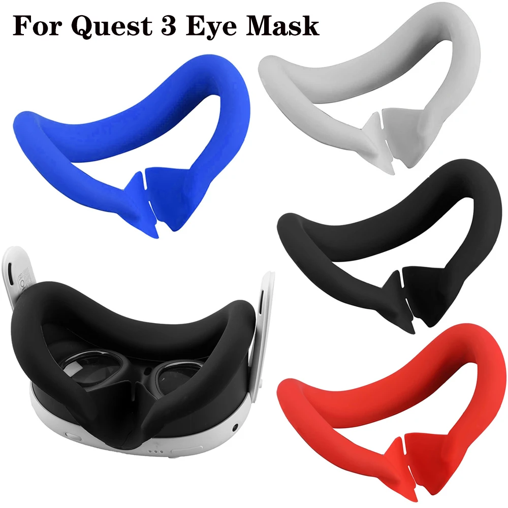 

For Oculus Quest 3 VR Dustproof Replaceable Mask Sweatproof Silicone Eye Mask Protective Cover For Quest 3 Face Pad Accessories