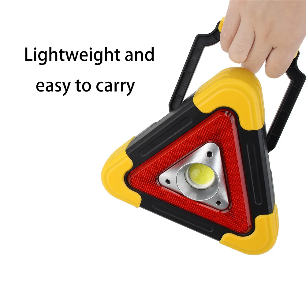 Car LED Work light Emergency Breakdown Outdoor Camping Road Safety Triangle Warning Sign