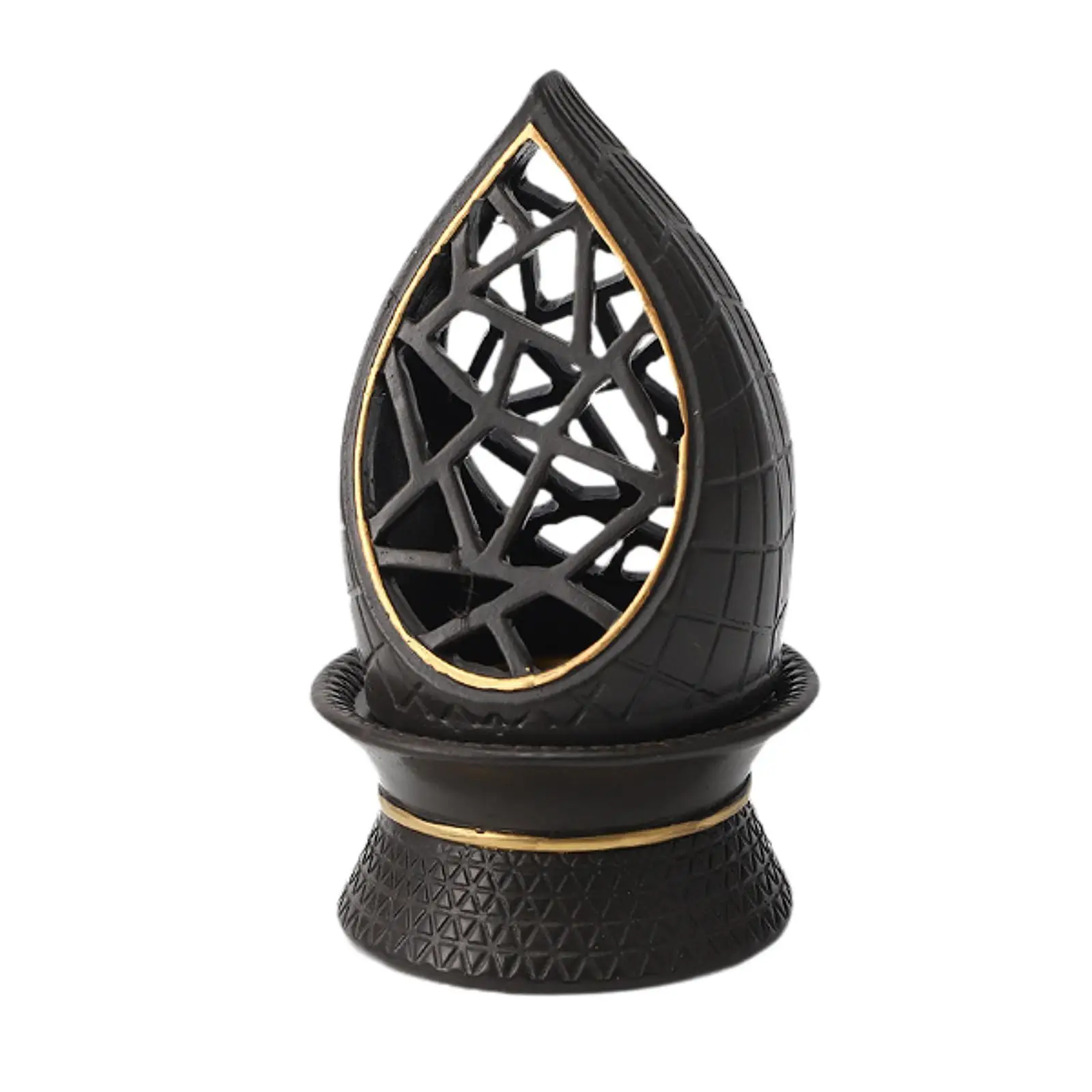 Hollow Resin Incense Burner Decorative Incense Tray Charcoal Cone Holder for Living Room Decor
