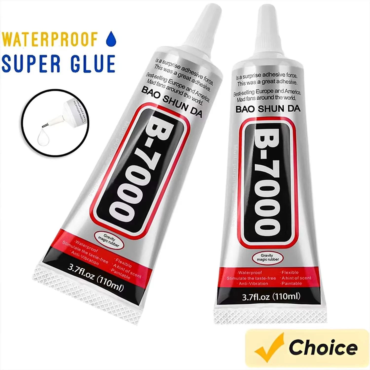 NEW B7000 Glue Clear with Precision Tip, Bedazzling Glue, Rhinestone Glues, Craft Glues, Jewelry Making, Nail Art, DIY, Makeup.