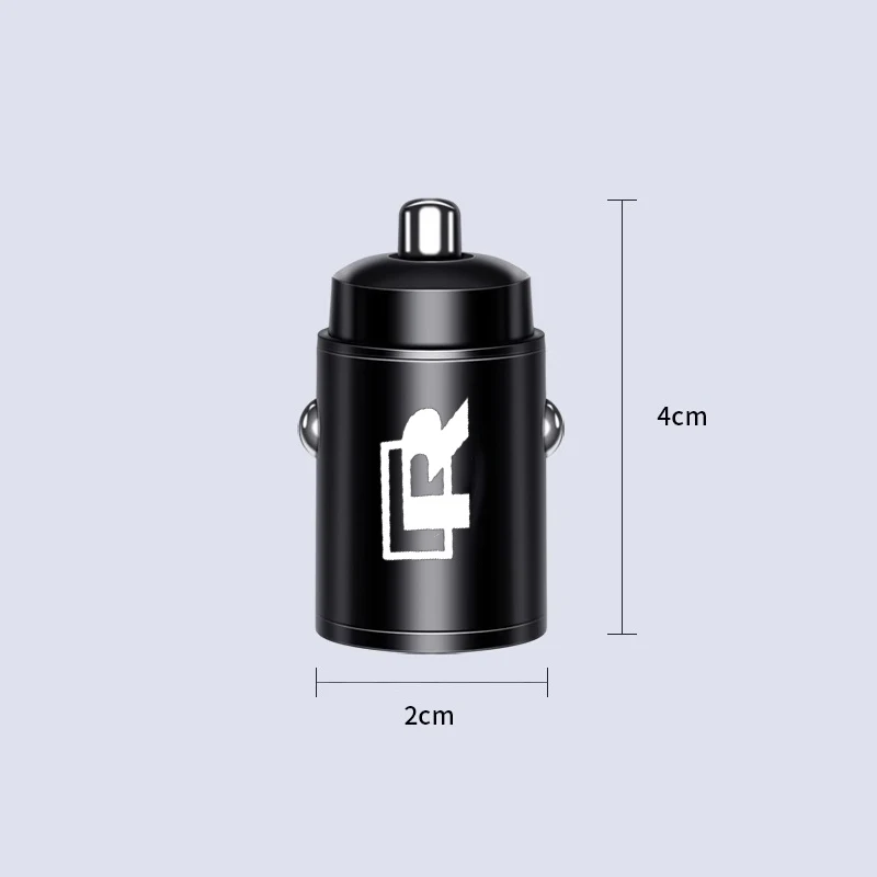 차량용 로고 충전기 USB C 타입 PD 휴대폰 고속 충전, 폭스바겐 GTI 골프 5 7 폴로 라비다 마고탄 시로코 티구안 제타 비틀 T-ROC CC