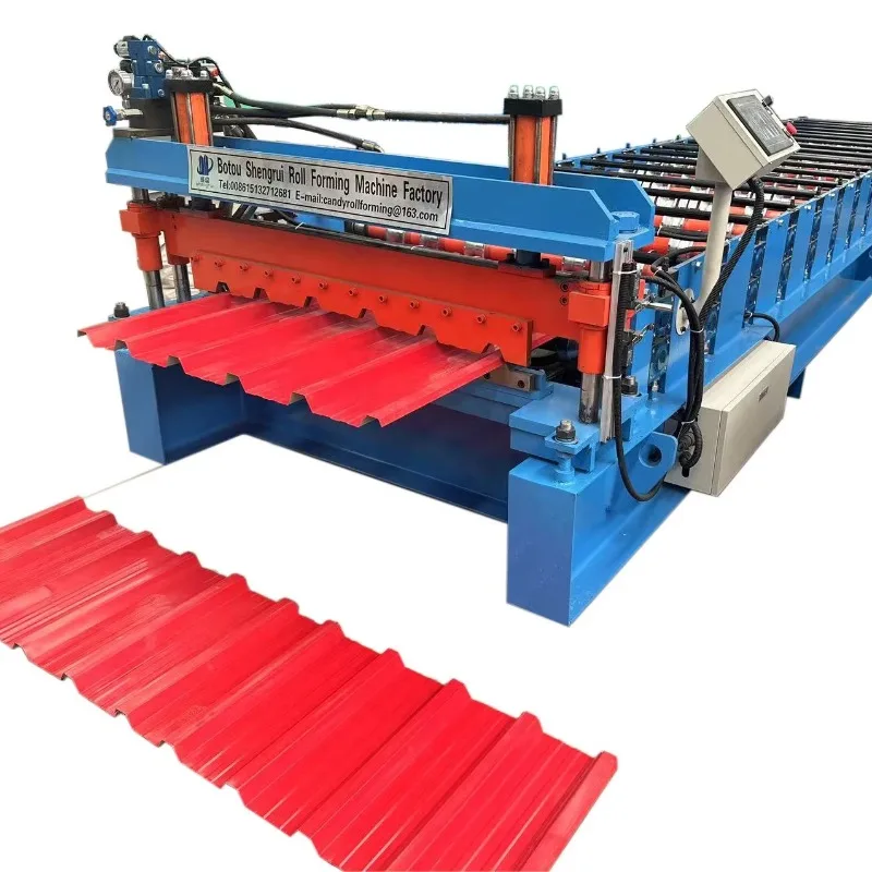 YG Customized Chile 5v Crimp Steel Roof Panel Roll Forming Machine With Cheap Cost
