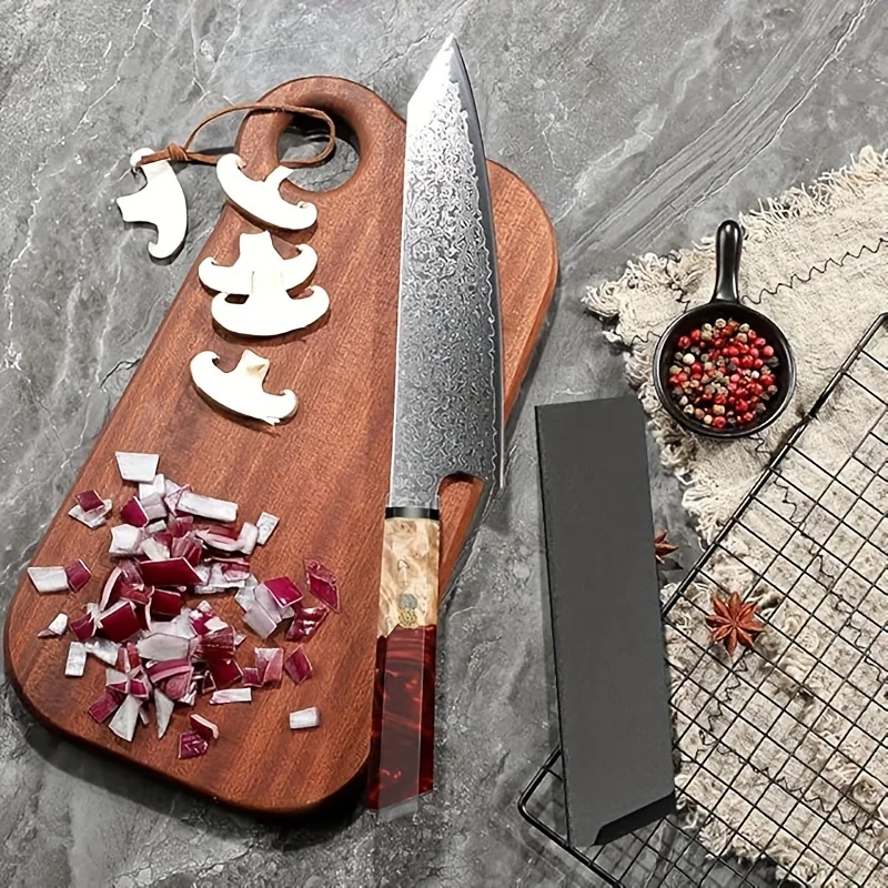 Cuchillo de cocina profesional de acero de Damasco, acero inoxidable con alto contenido de carbono VG10, resistente a la corrosión y al desgaste, la mejor opción para regalar, un regalo para mi padre, 1 ud.