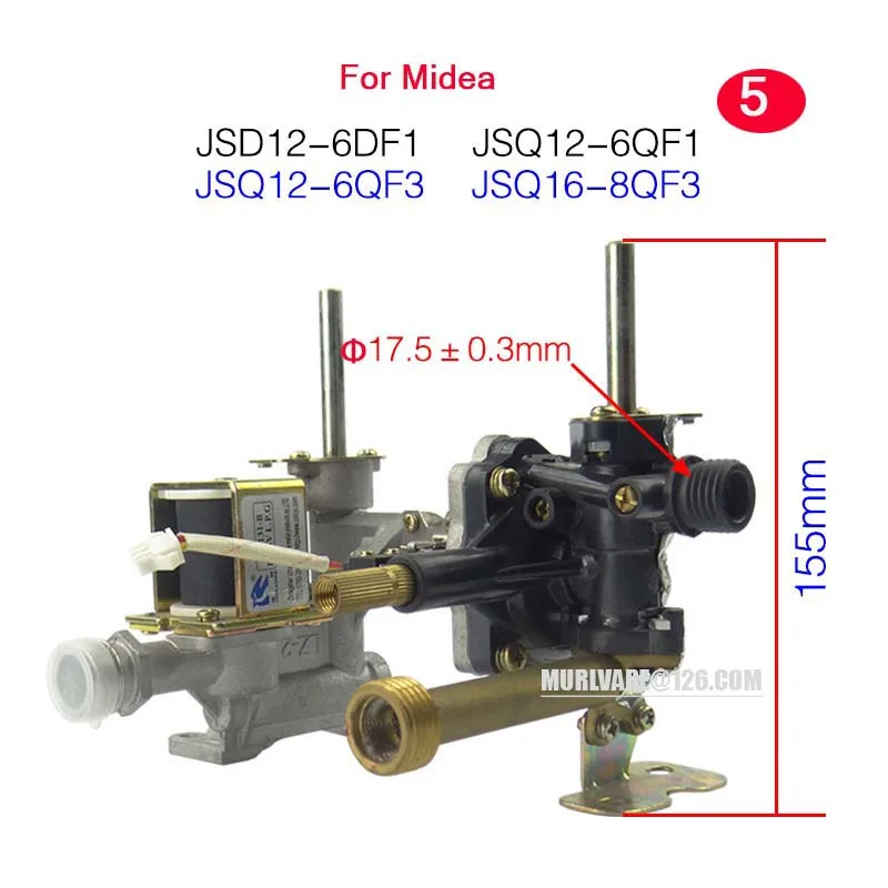 Gas Water Heater Accessories Water Gas Linkage Valve For Midea VATTI Vanward Gas Water Heater Replacement