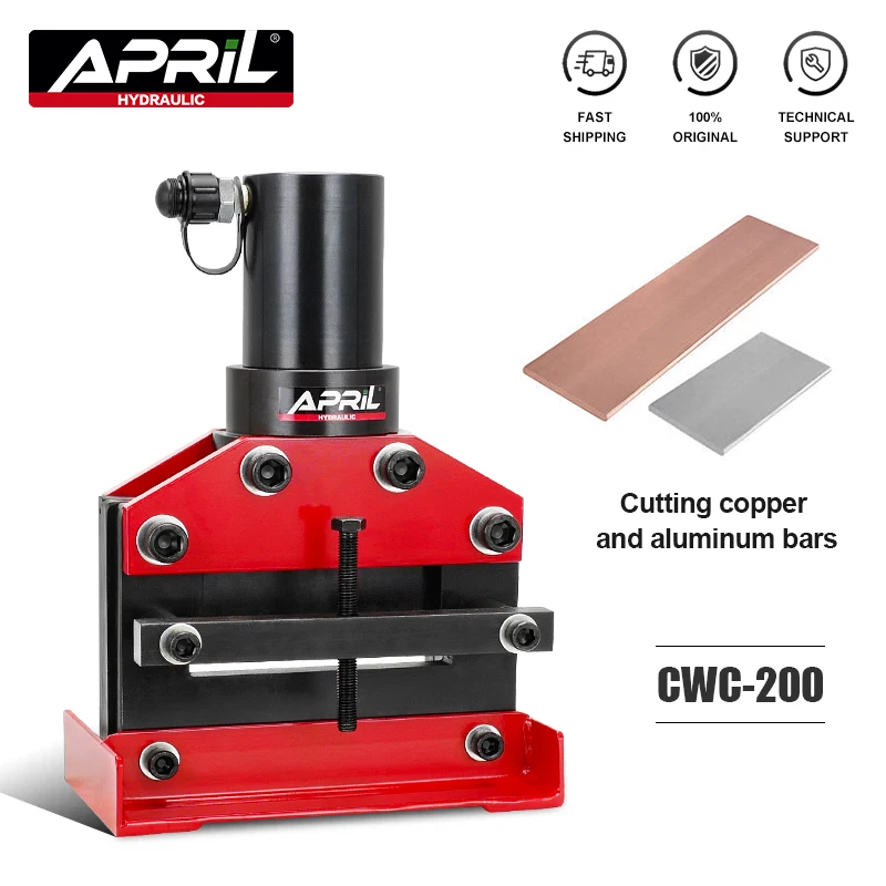 CWC-200 Hydraulic Busbar Cutting Machine Hydraulic Copper and Aluminum Cutting Machine Cutting Force 20T Bus Processing Machine