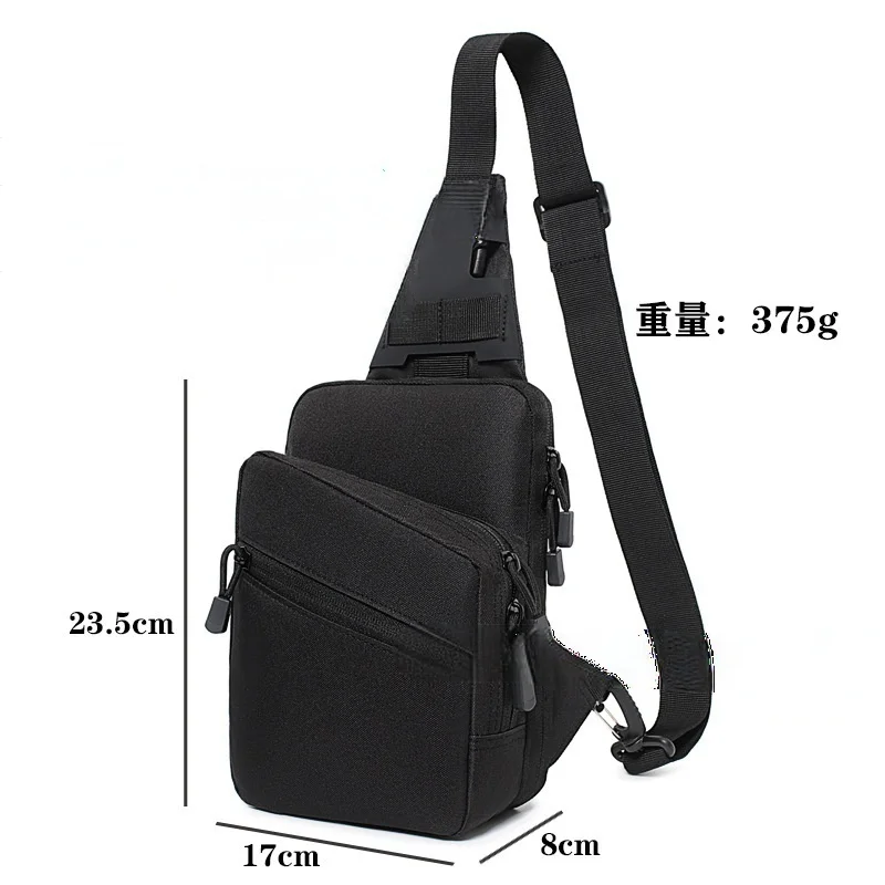 Men's chest bag, fashionable commuting business, simple shoulder bag, tactical crossbody bag, hidden carrying