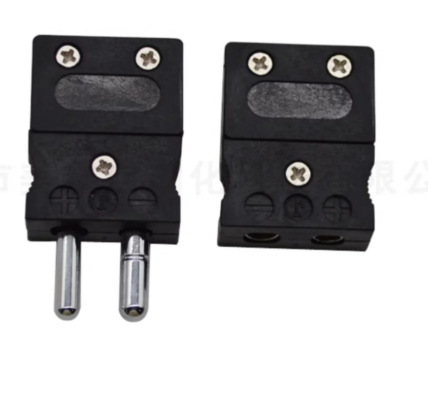 5 sets K-type thermocouple plug, high temperature resistant solid, temperature measuring connector,J-shaped