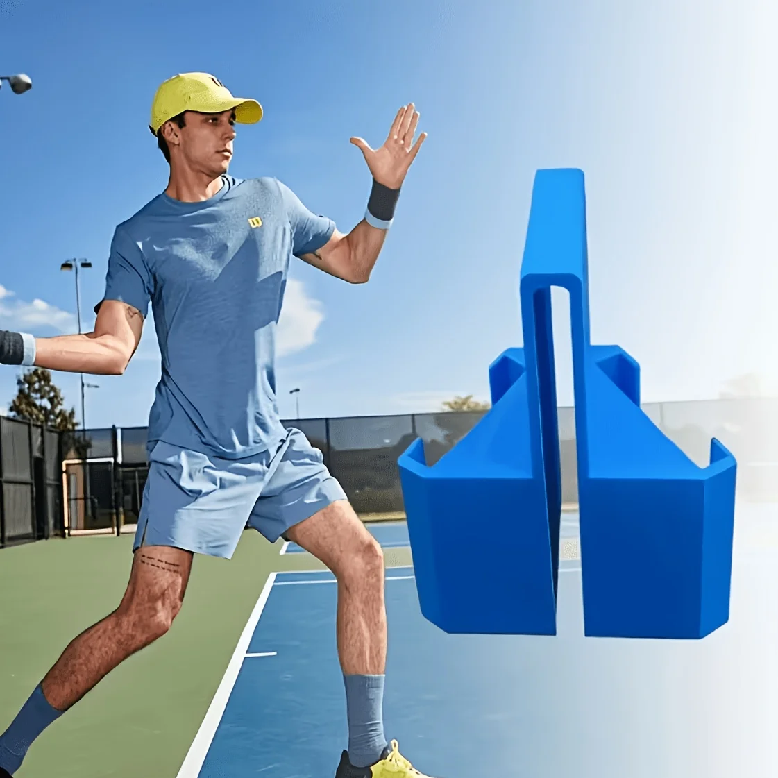 

3D Printed Tennis Net Mount Tennis Recording Mount Tennis Camera Mount Duals Perspective Phone Action Camera Holder With Clips