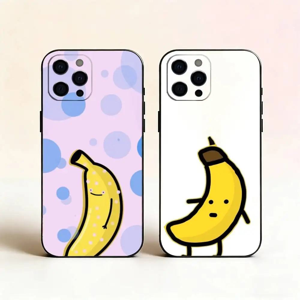 Banana Man Cute Phone Case Silicone Soft For IPhone 17 16 15 14 13 12 11 X XR Plus Pro Max Plus