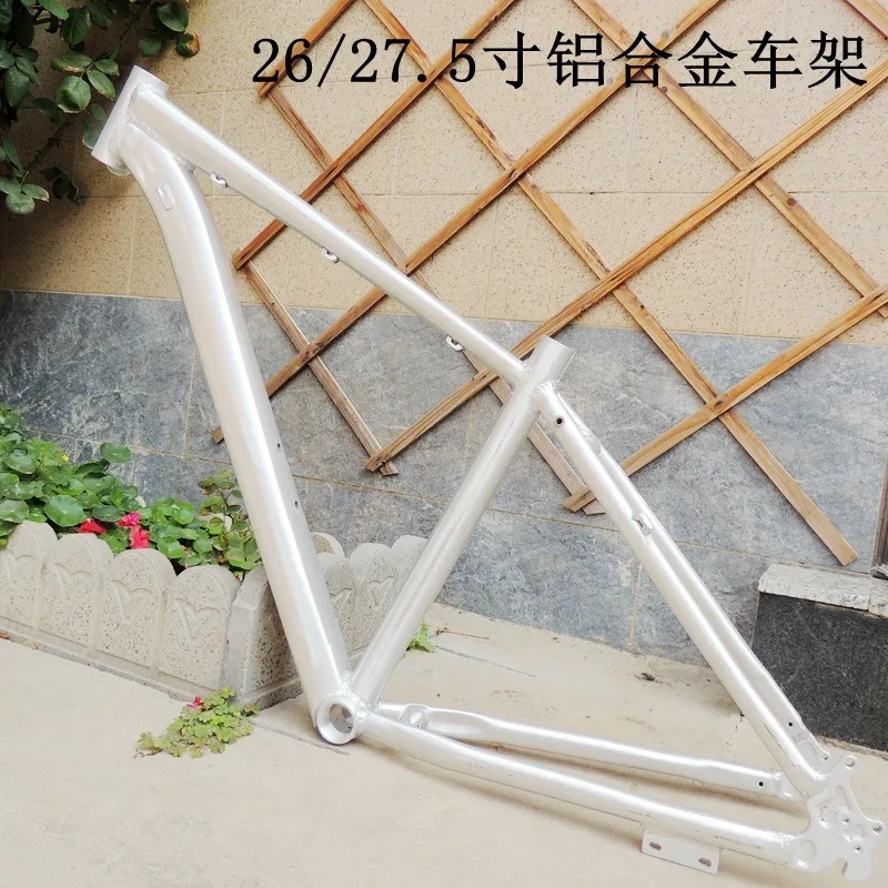 aluminum alloy mountain bike frame 26 27.5 inch unpainted raw finish disc brake internal cable routing