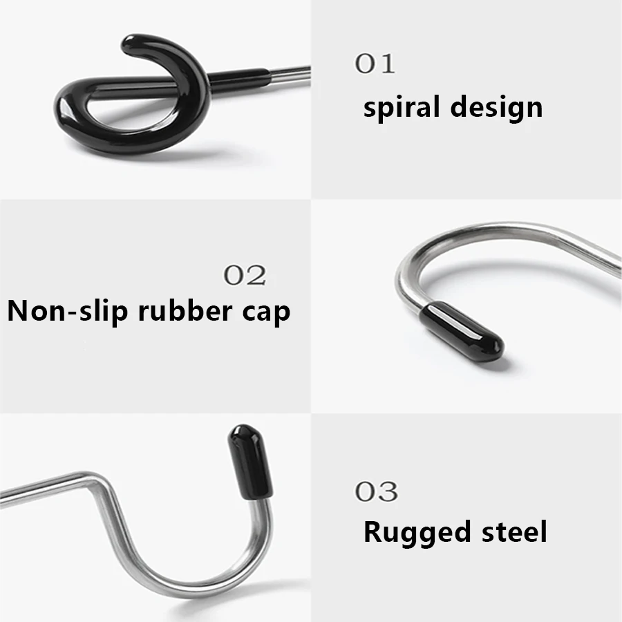 Outdoor Camping Light Pole Hooks Stainless Steel Multi-functional Hooks Camping Equipment Pig Tail Style S-Type Holder Hanger image 3