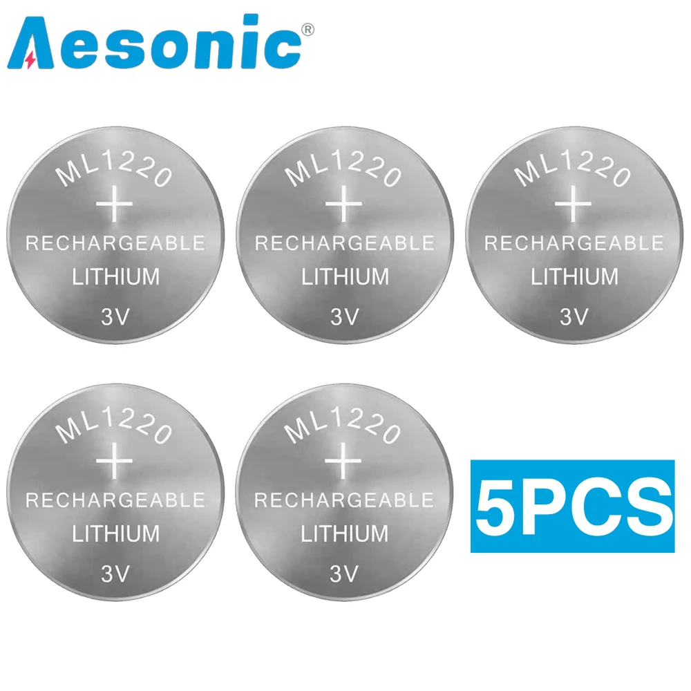 5PCS ML1220 3V 18Ma…