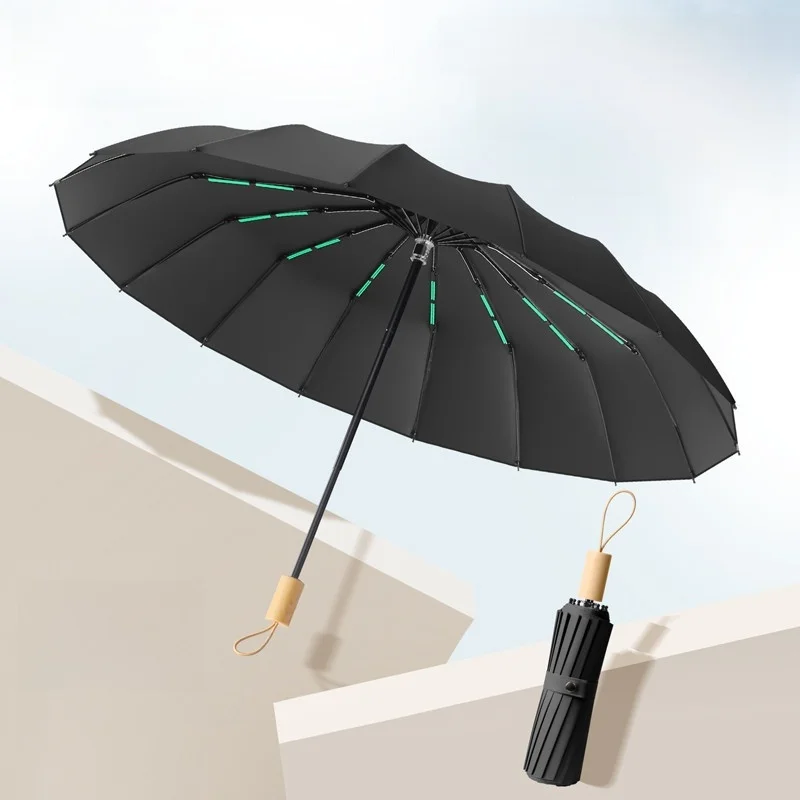 

Manual Large Thiened Reinforced Umbrella Men's Sunade UV Protection High Aesthetic Value Rain Or ine Steel t Bla ...