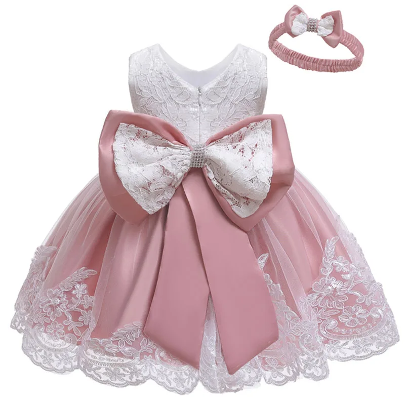 Neugeborene Mädchen Prinzessin Weihnachts kleid Kinder kleider für Mädchen Taufe 1. Geburtstag Hochzeit Brautjungfer Säugling Vestidos