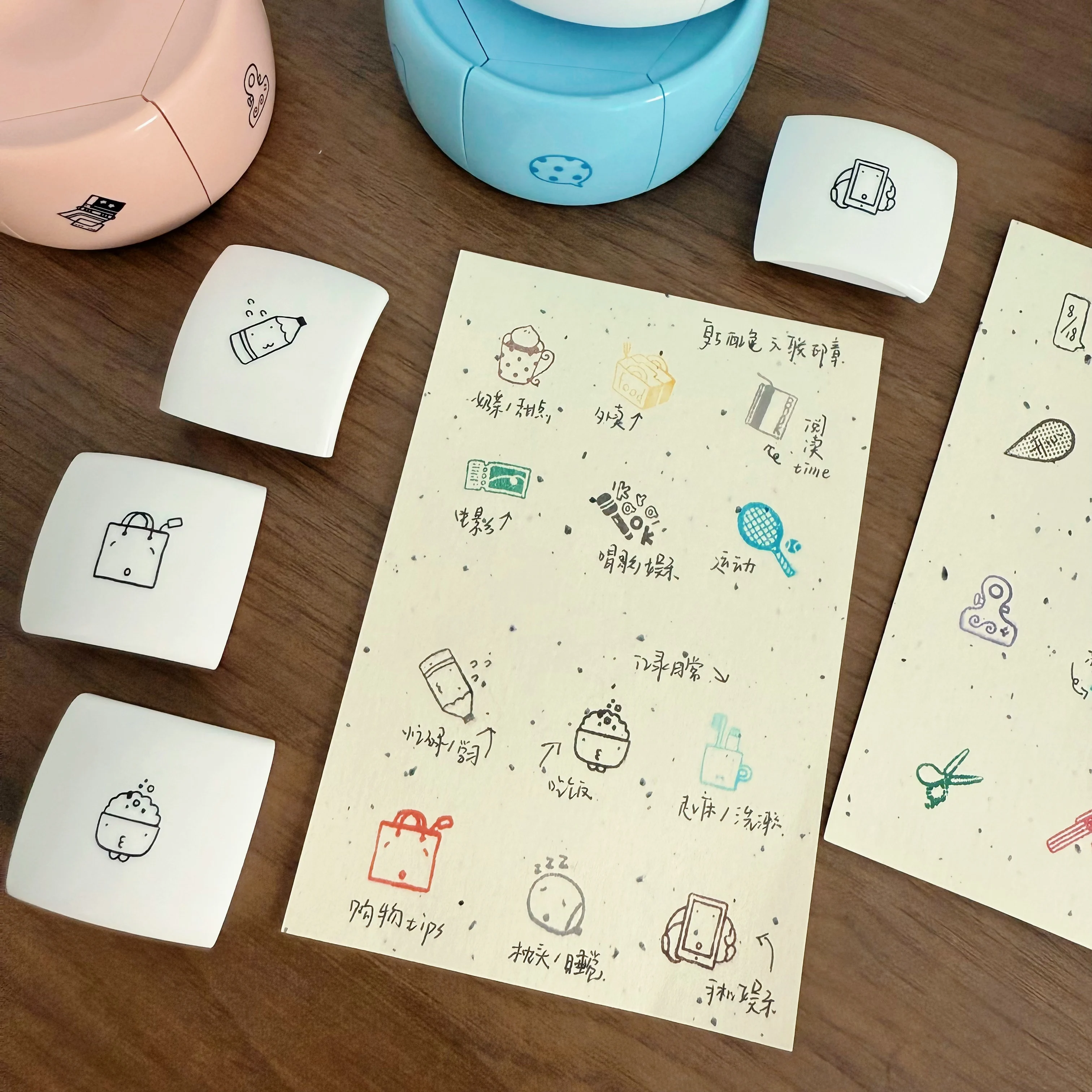 WAKAWAKA 스크랩북 용 장식 우표 Kawaii 우표 저널 플래너 예술 용 문구 Diy... - 5