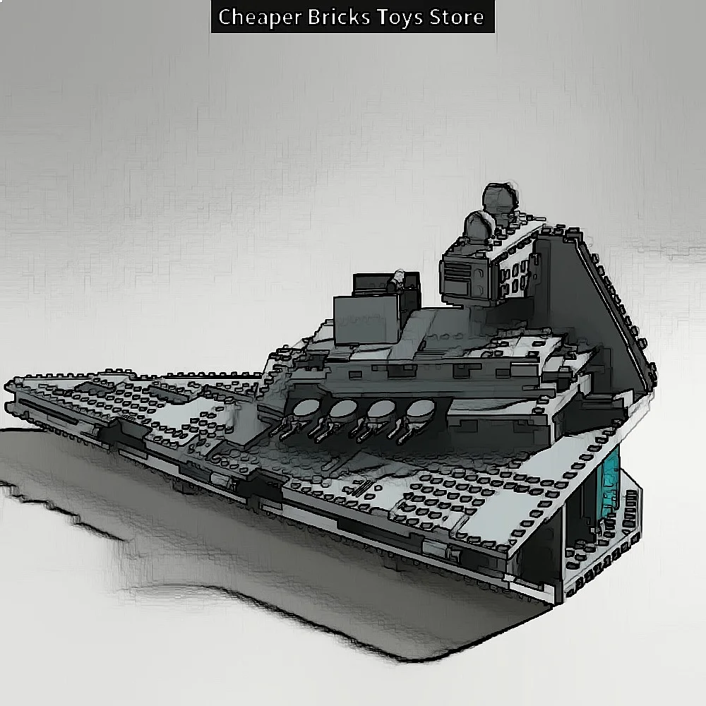 grand-modele-de-vehicule-spatial-futuriste-interstellaire-avec-scenes-planetaires-et-figurine-de-collection-1555-pieces-navire-de-guerre-assemblage-artisanal