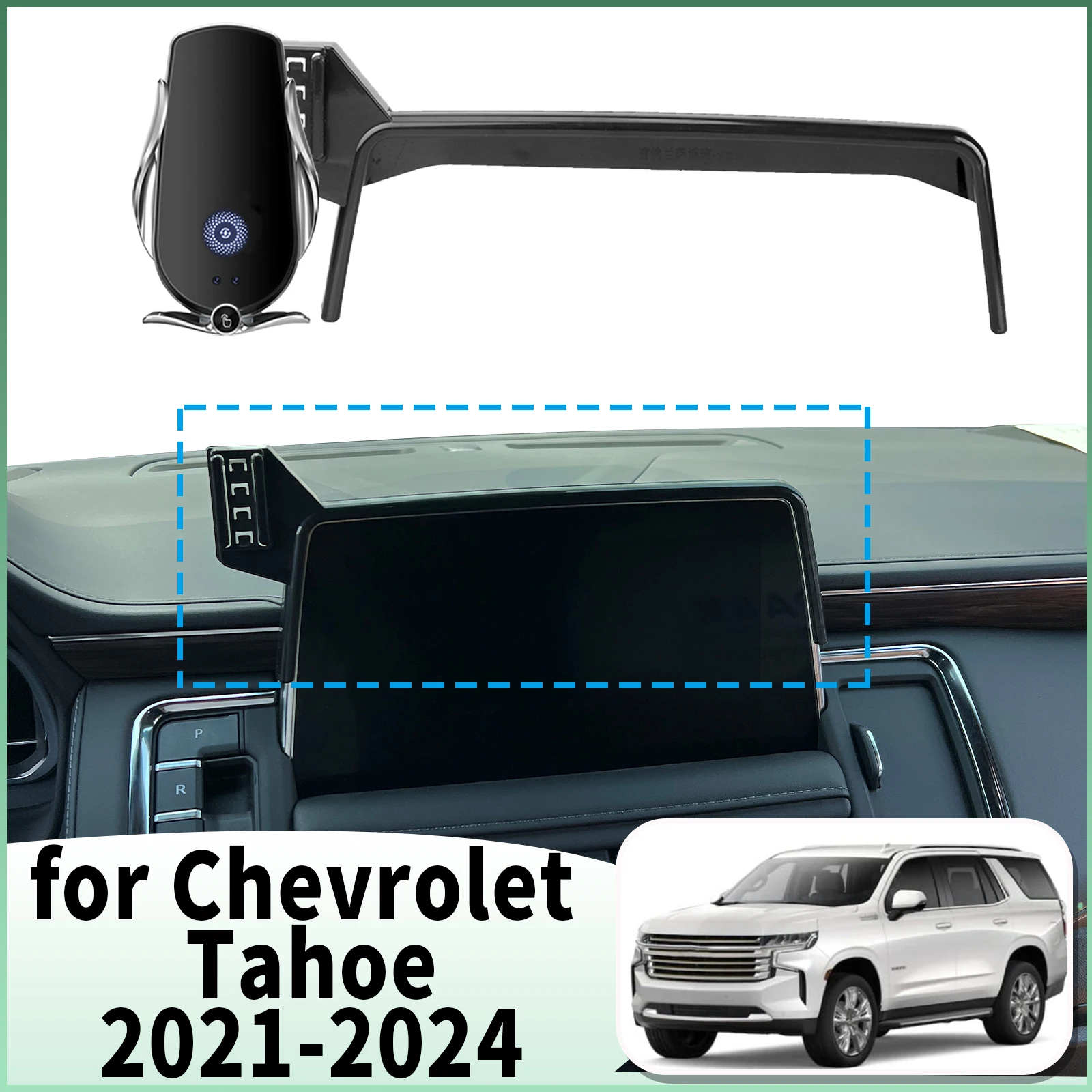 

fit for Chevrolet Tahoe 2021 2022 2023 2024 Specific Dashboard Navigation Phone Holder Mount Design Car​​ accessoires