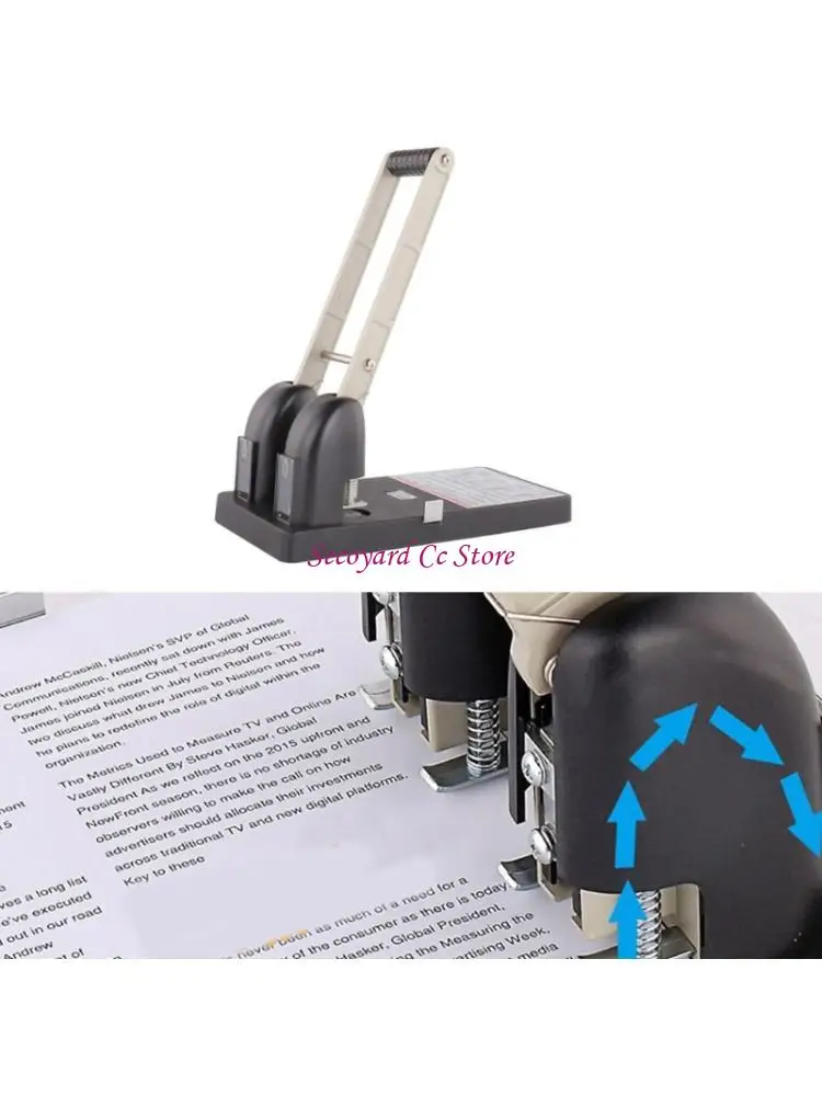 N3UC 2 Hole Paper Puncher Labor Saving Hole Punches for Office 150 Sheets Capacity