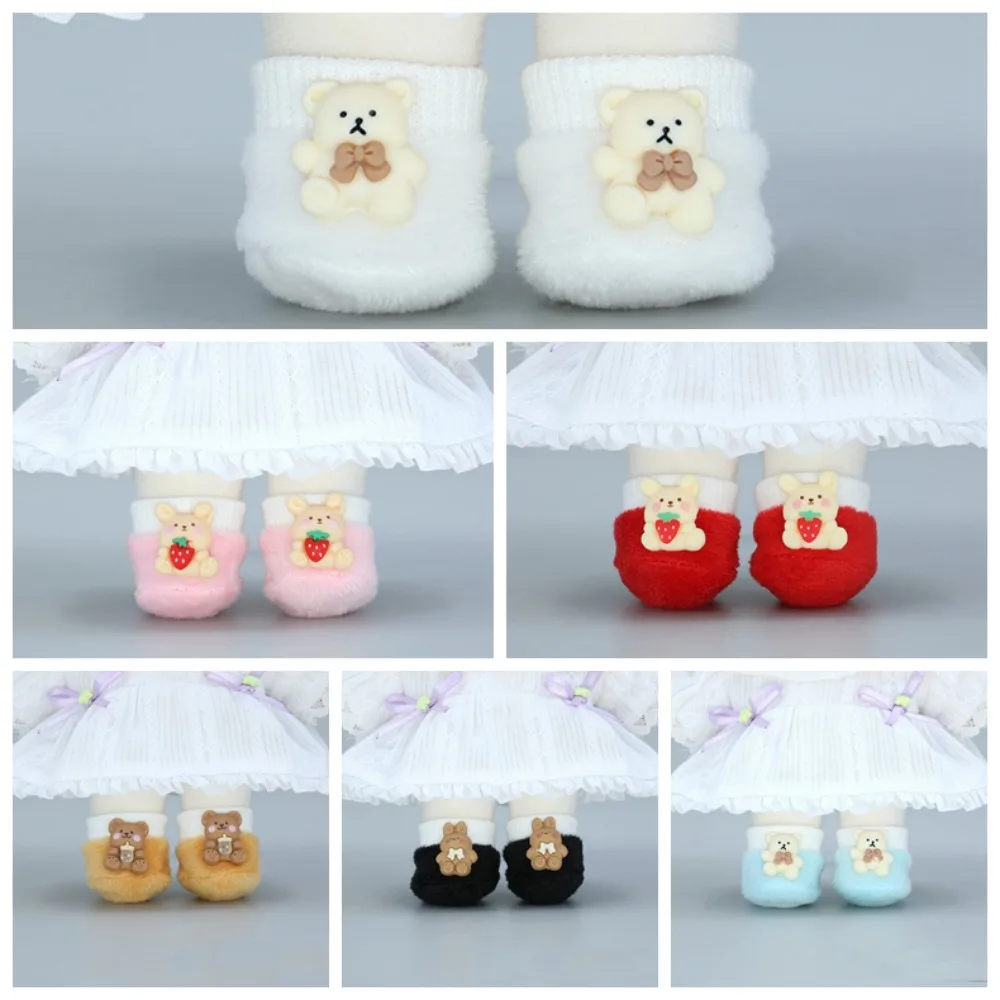 1/12 Dolls 20cm Soft Doll Shoes Soft Rabbit Idol Dolls Plush Shoes Bear Multiple Colors 20cm Dolls Plush Shoes