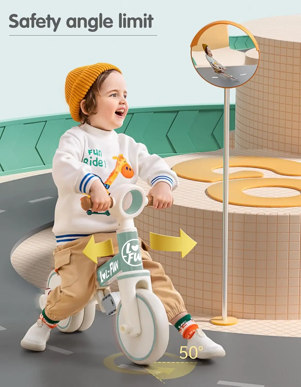 Bicicleta de equilibrio para niños pequeños de 1 a 4 años, regalo para niños y niñas, 4 en 1, triciclo para niños de 1 a 2 años, 3 ruedas con fácil
