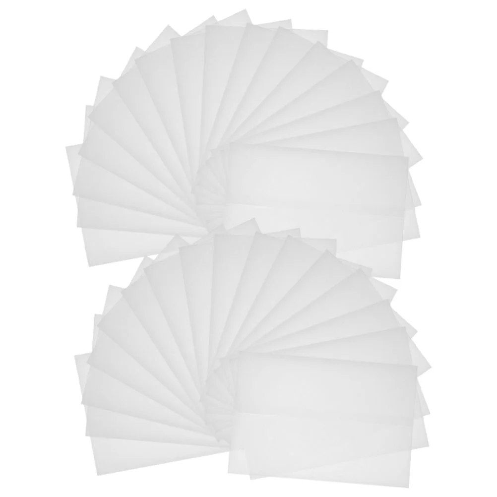 

50 Pcs Wedding Invitation Paper Envelope Blank Assorted Cards Gift Envelopes Convenient for Office Translucent