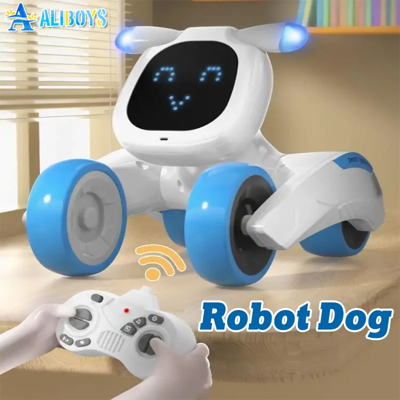 Inteligente RC Robot Dog, Controle Remoto Eletrônico, Voice Walking Program, Puppy Interactive Gift, Brinquedo Educativo para Crianças