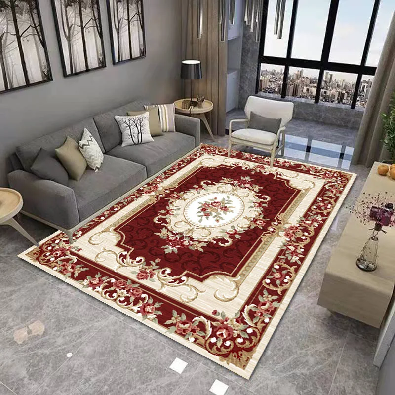 VIKAMA Bohemian Crystal Velvet Carpet Living Room Non-Slip Coffee Table Area Carpet Office Hotel Floor Mat Porch Lobby Door Mat