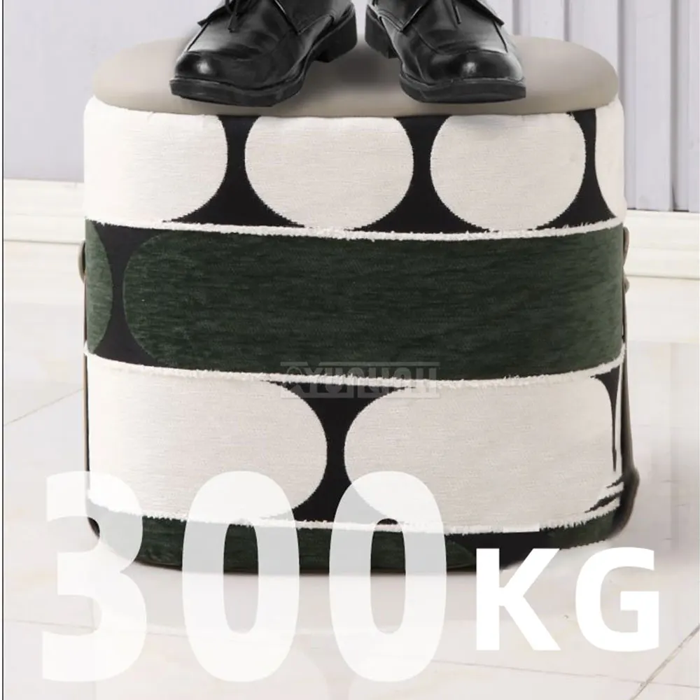 Hand-held Round Shoe-changing Stool,New Thickened Small Stool,  Soft-padded Low Stool For The Entrance Living Room
