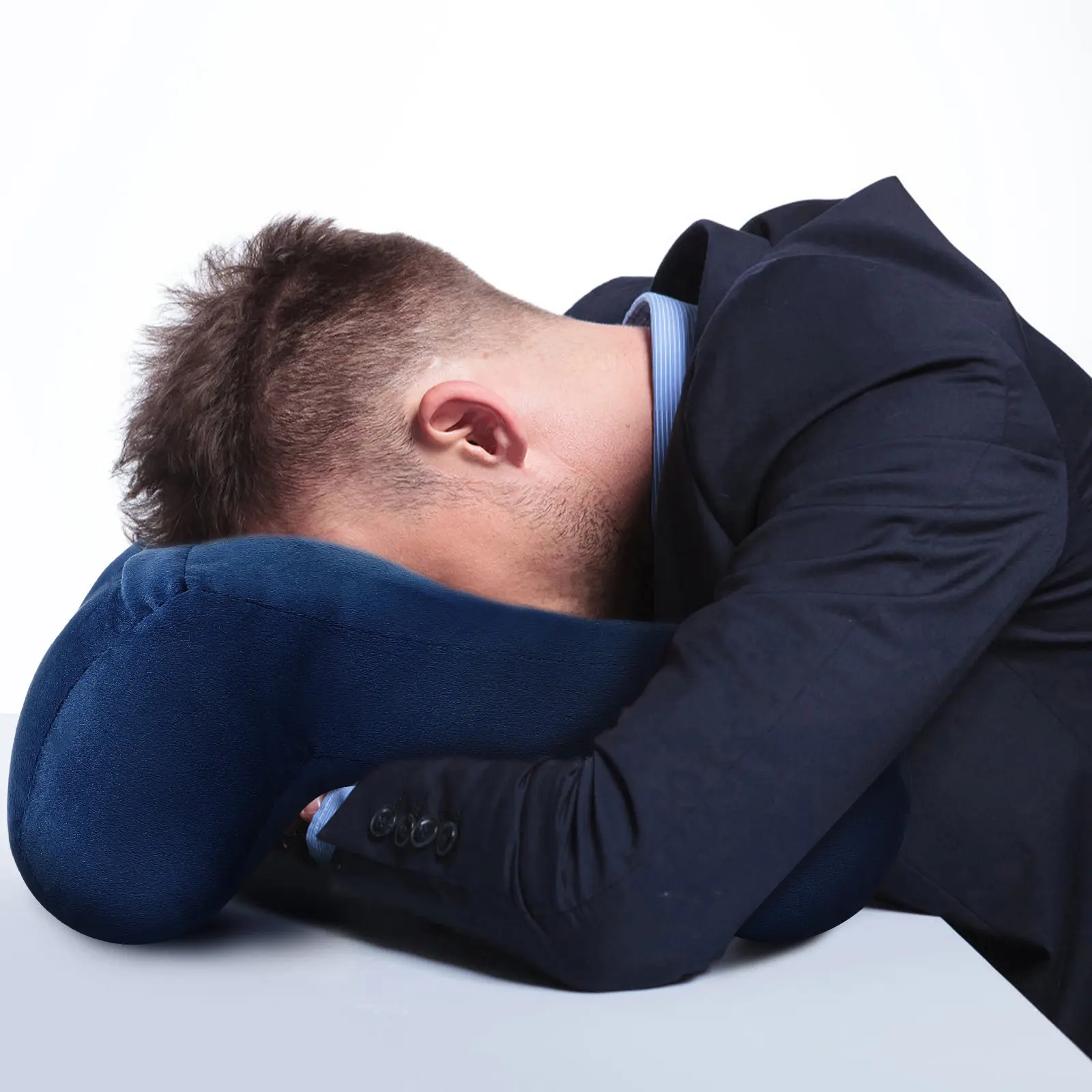 Face Down Pillow Office Desk Nap Pillow for School Travel Office Breaks with Arm Hole Comfortable Sleeping