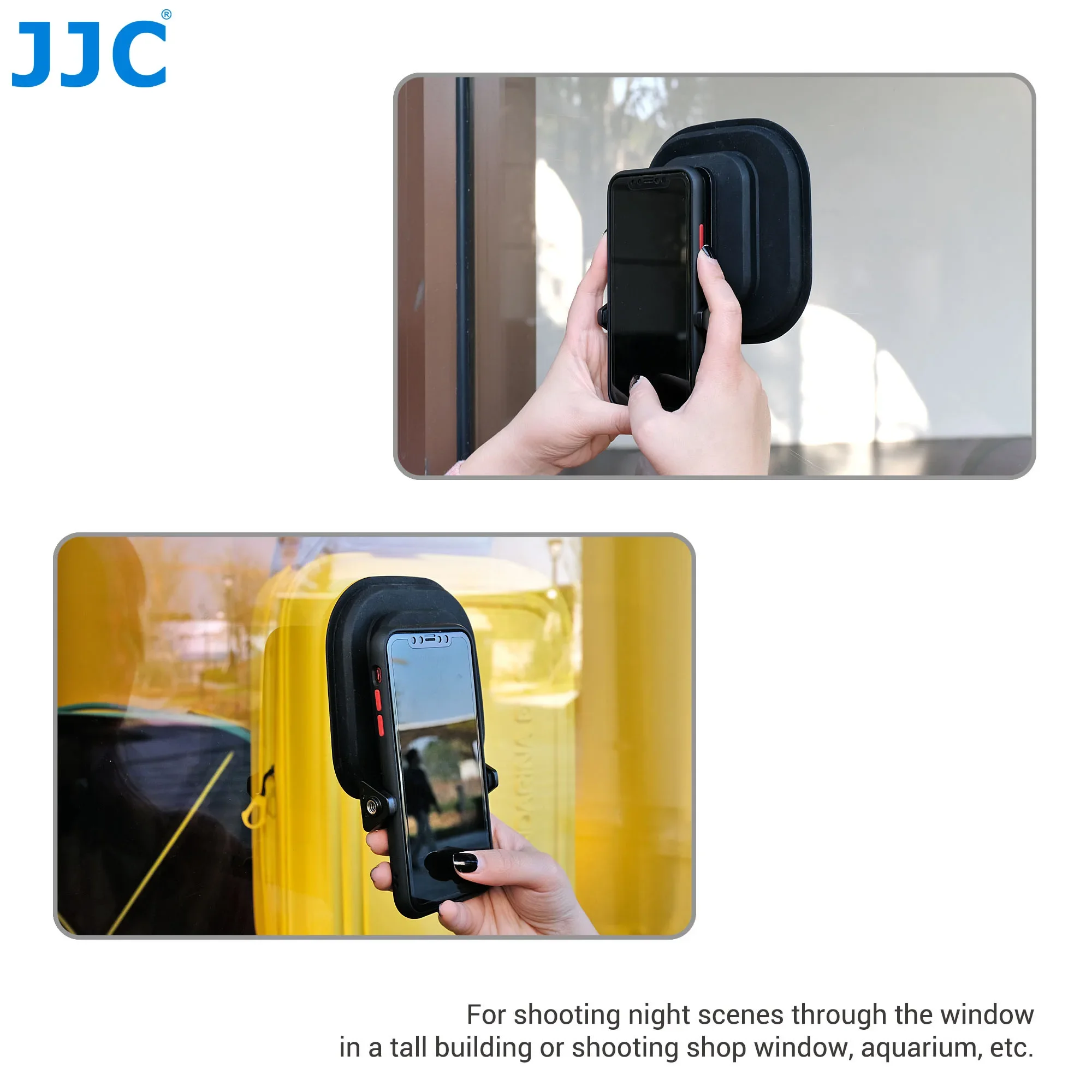 JJC Anti-Reflection Cell Phone Lens Hood Shade for Samsung Huawei Phone to Block Glass Reflection Glare Camera Lens hood