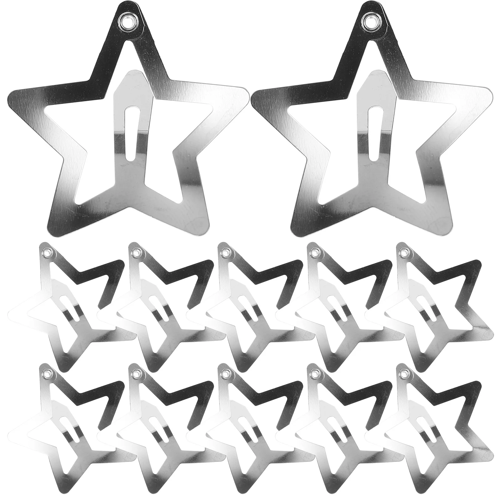 20 قطعة من مشابك الشعر على شكل نجمة، دبابيس شعر معدنية صغيرة، إكسسوارات شعر مزخرفة لطيفة للنساء والفتيات والحفلات والمدرسة للاستخدام اليومي #4