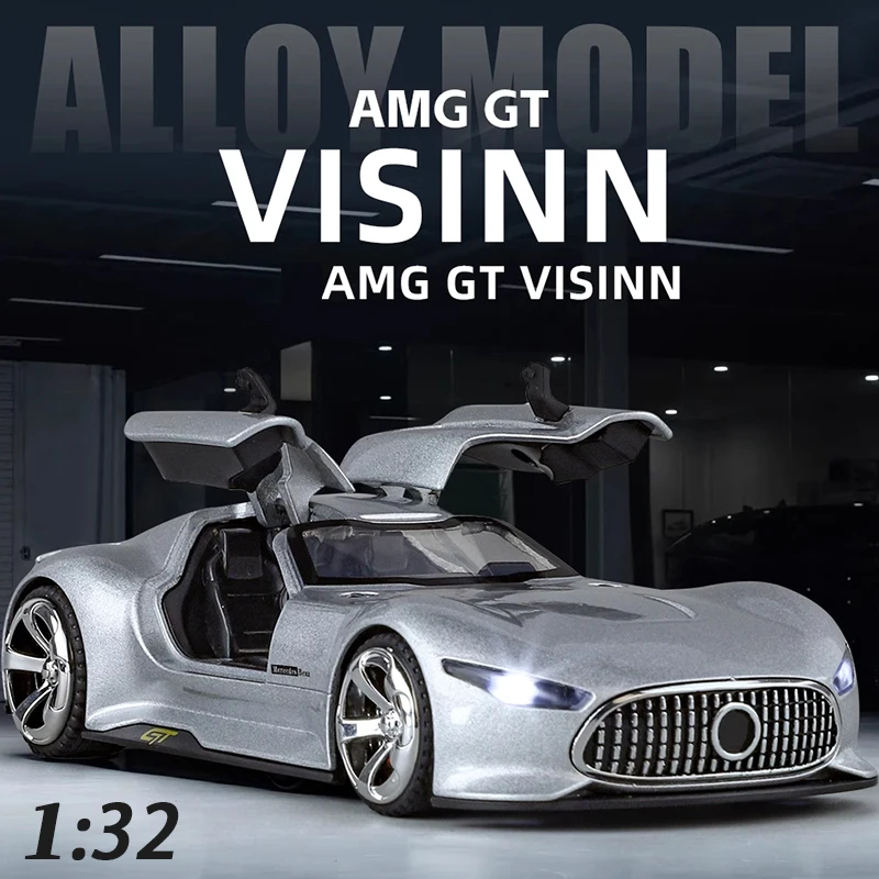 

1/32 AMG Vision GT Supercar Alloy Diecast Metal Concept car simulated Model decoration collection Children toy Hot Sale Gift