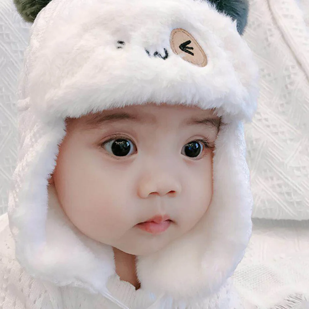 

Детская утепленная флисовая шапка с ушками, теплая зимняя головная убор для мальчиков и девочек, для повседневного использования на улице, мягкая, эластичная