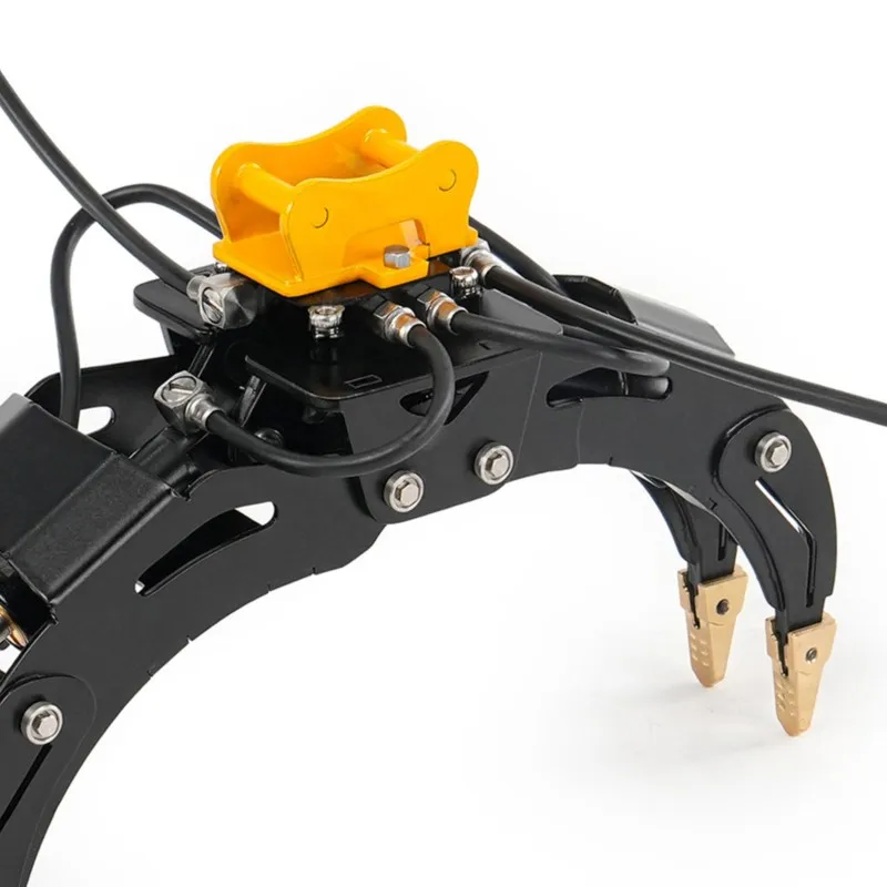 

1/14 Metal Grapple Clamp Tilting Bucket for RC Hydraulic Mini Digger Aoue PC30 B0003 Excavator Engineering Model Vehicles