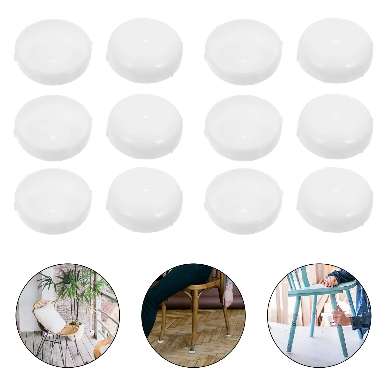 

16 Pcs Floor Mat Plastic Furniture Feet Foot Pad Chair Cap 35X1cm Out Door Creative Table Covers Supplies