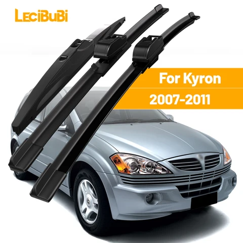 Для Ssangyong Kyron 2007-2011 1 комплект, щетки стеклоочистителя переднего и заднего стекла, дворники 2008 2009 2010, аксессуары