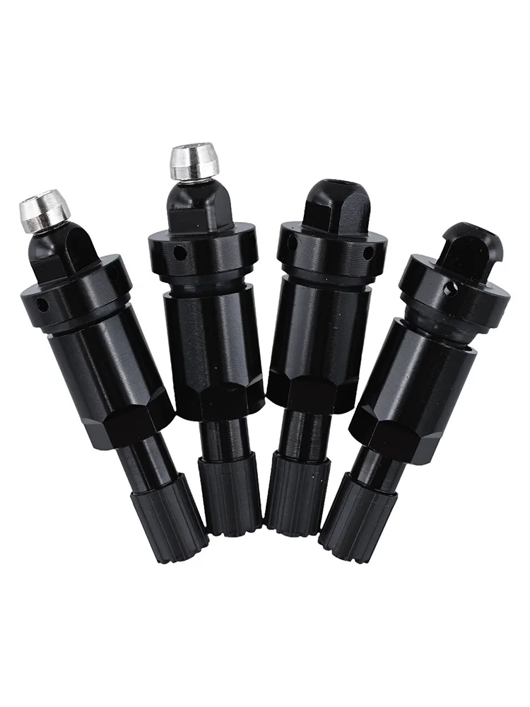 Black TPMS Valve Stem Kit TPMS Service Kit Easy Installation Long-lasting Performance Metal And Rubber Gaskets