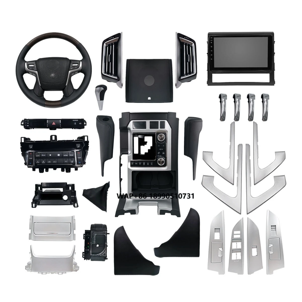 

Car Interior Kit Accessories Upgrade Old Version to New Version for LC200 2008-2021