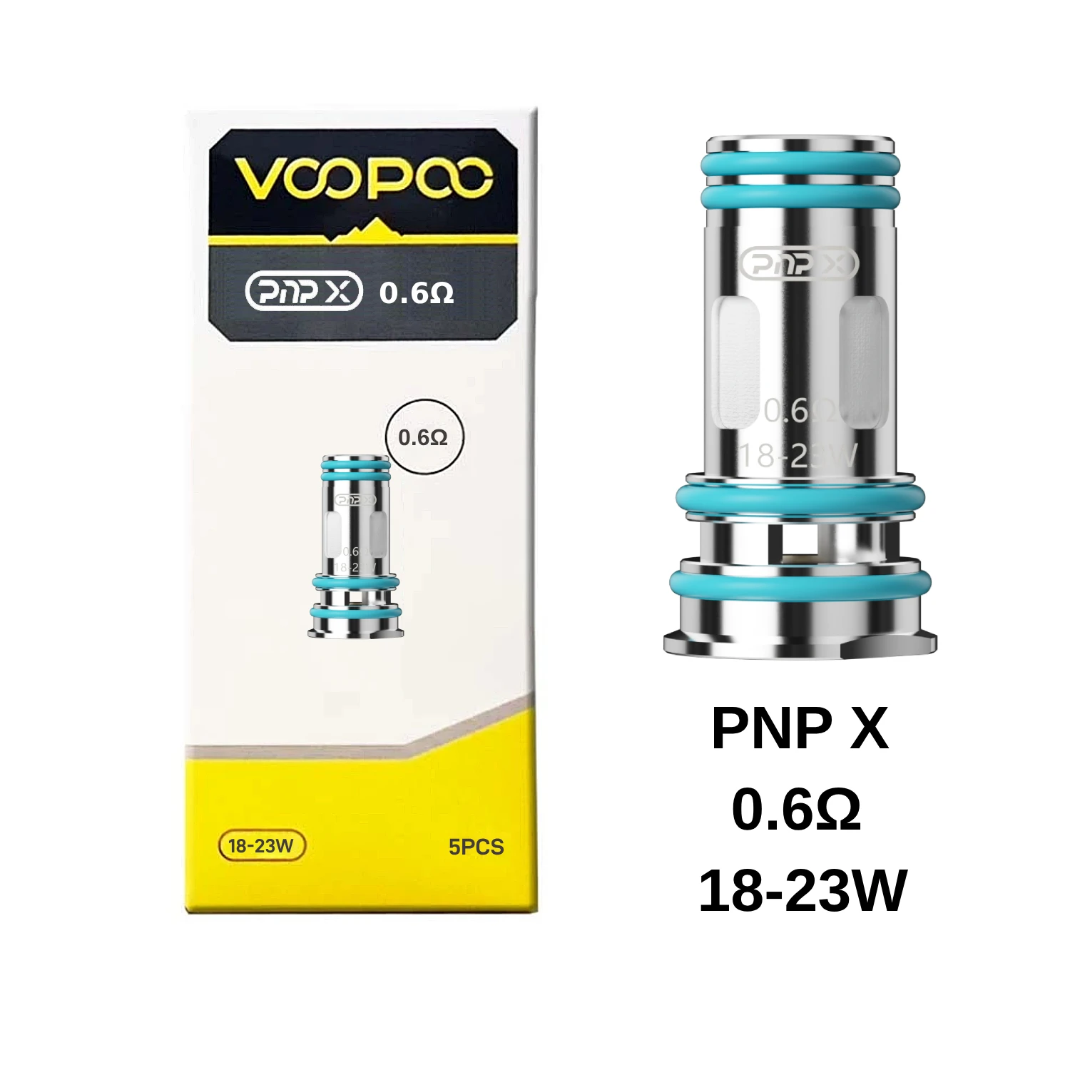 VOOPOO PnP X 코일, 전자 담배 PnP X 포드 탱크 카트리지, 드래그 S2, 드래그 X2 키트용, DTL MTL 코어, 0.15 0.2 03/0.6/0.45ohm, 5 개, 20 개, 50 개