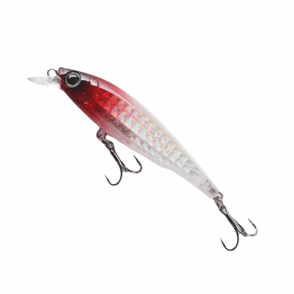 90mm Length Floating Minnow Bait Wobbles Action 9g Weight Artificial Fishing Lures 3D Prism Finish Hard Body 3D Prism Bait