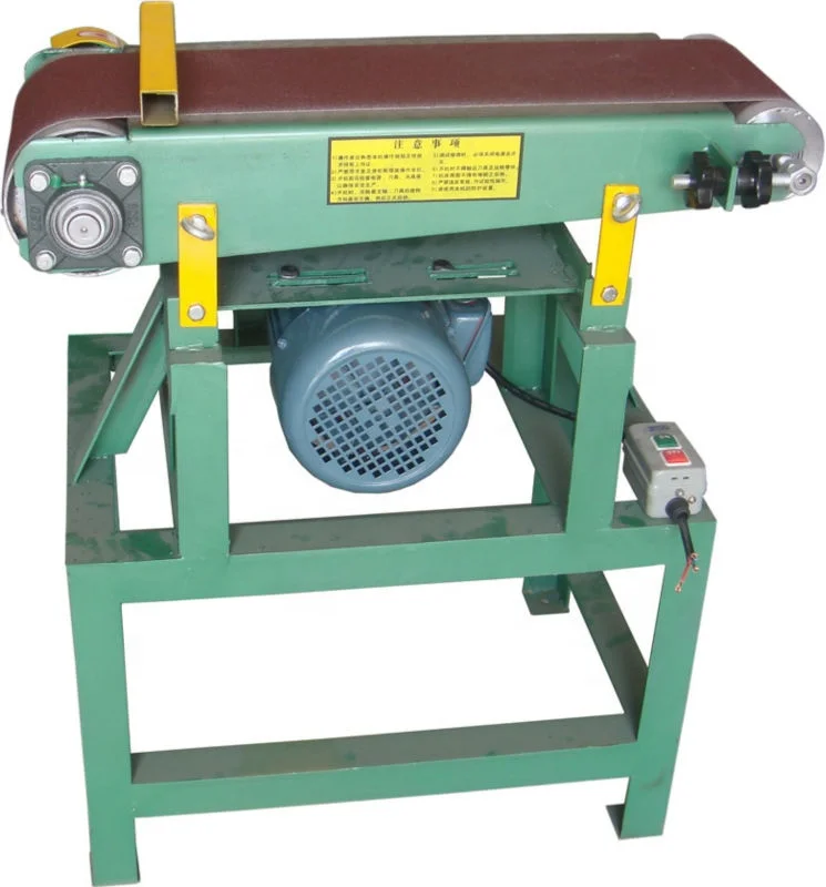 Hand sanding machine/sand belt machine with drum for polishing