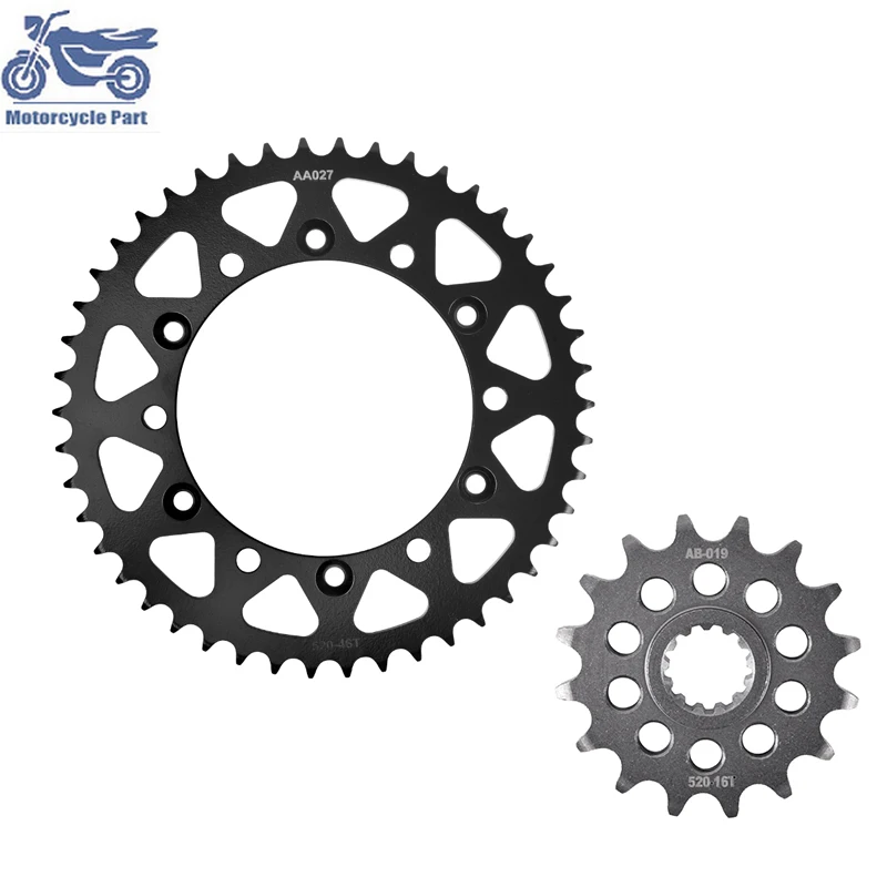 

520 46T 16T Front Rear Sprocket Gear Staring Wheels Cam 20CrMnTi For YAMAHA XJ6 ABS 36B XJ 6 Diversion ABS 36D 09-15 520 Chain