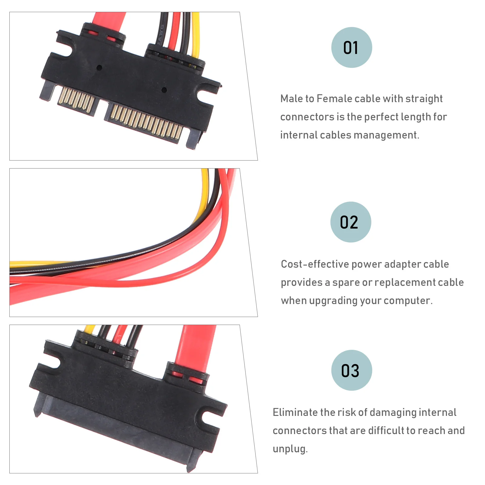 

Adapter Cable Power Extension Wire Hard Disk Optical Drive Computer Cord Cables Connector