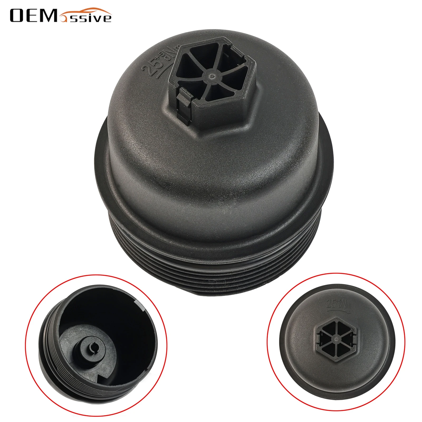 Oil Filter Housing Cover Cap Black For Peugeot Boxer Partner Expert Bipper 206 207 307 308 406 407 3008 3M5Q-6737-AA 1303477