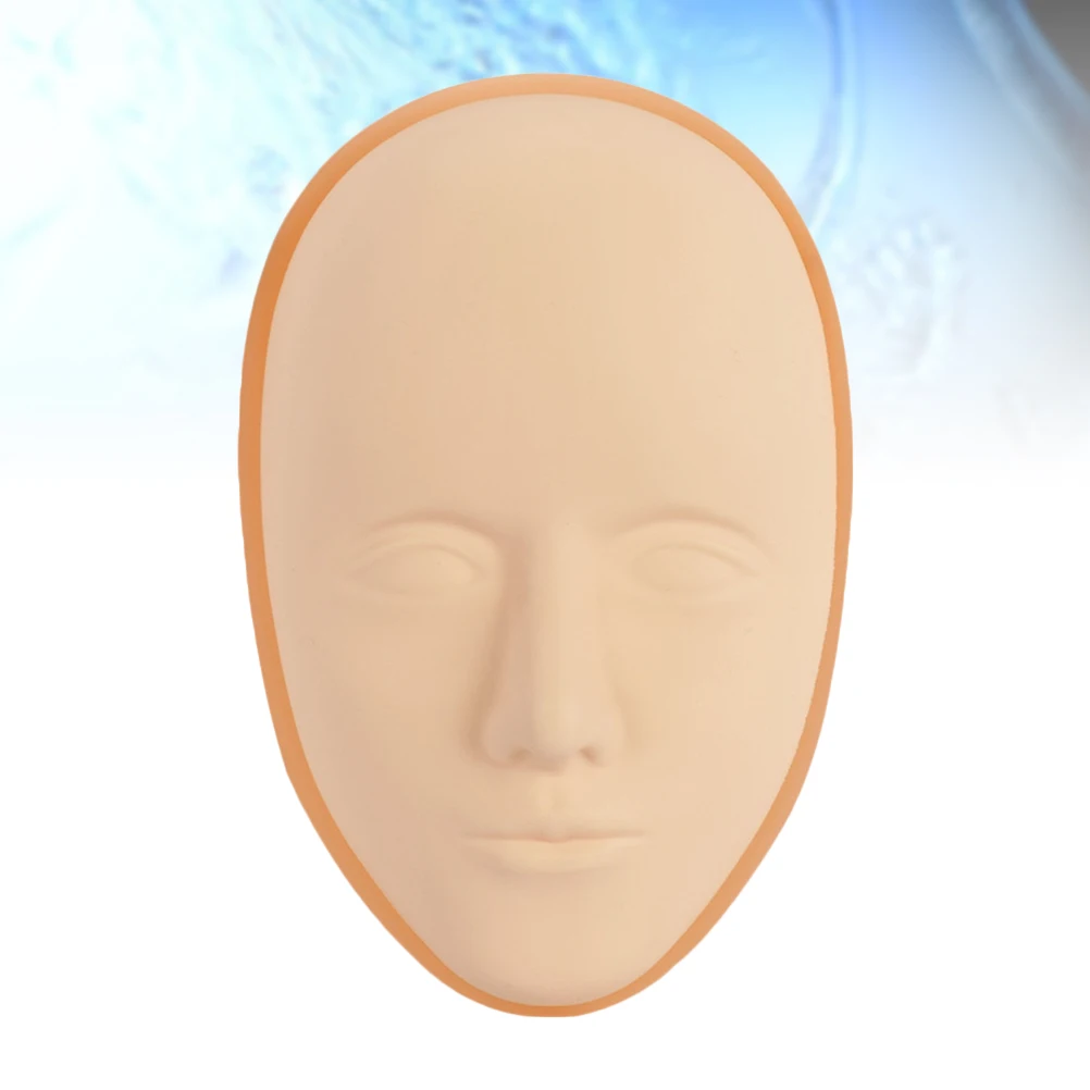 

5D Face Training Skin Microblading Practice Yellow Makeup Silicone Sheets Permanent Tattoo Supplies Thick Realistic