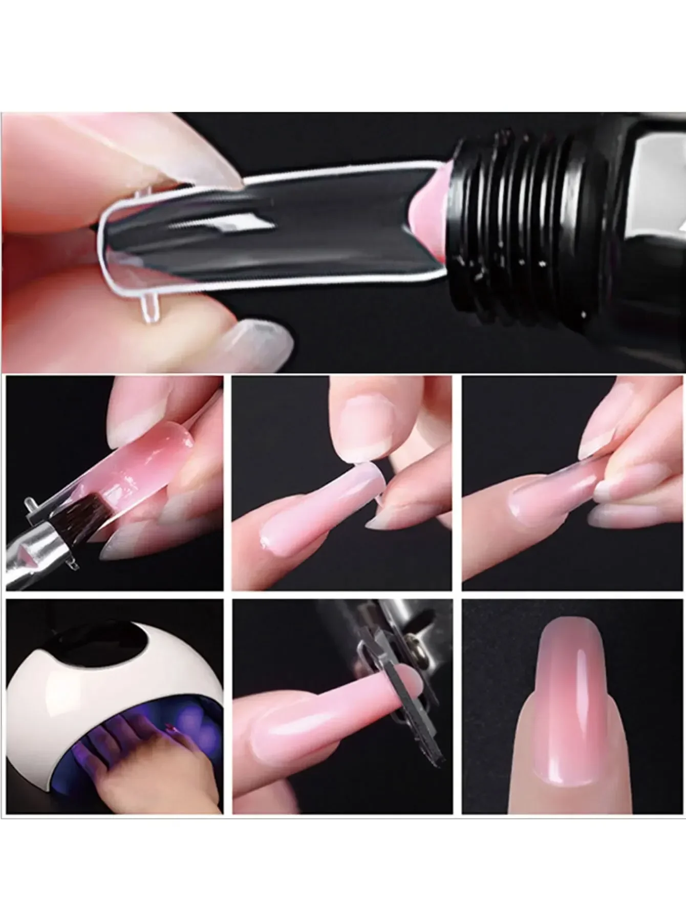 15 ml nagelverlengingsgelset zonder UV-lamp Volledige manicureset Slip Solution Nail Art Quick Extension Gel Tool Set