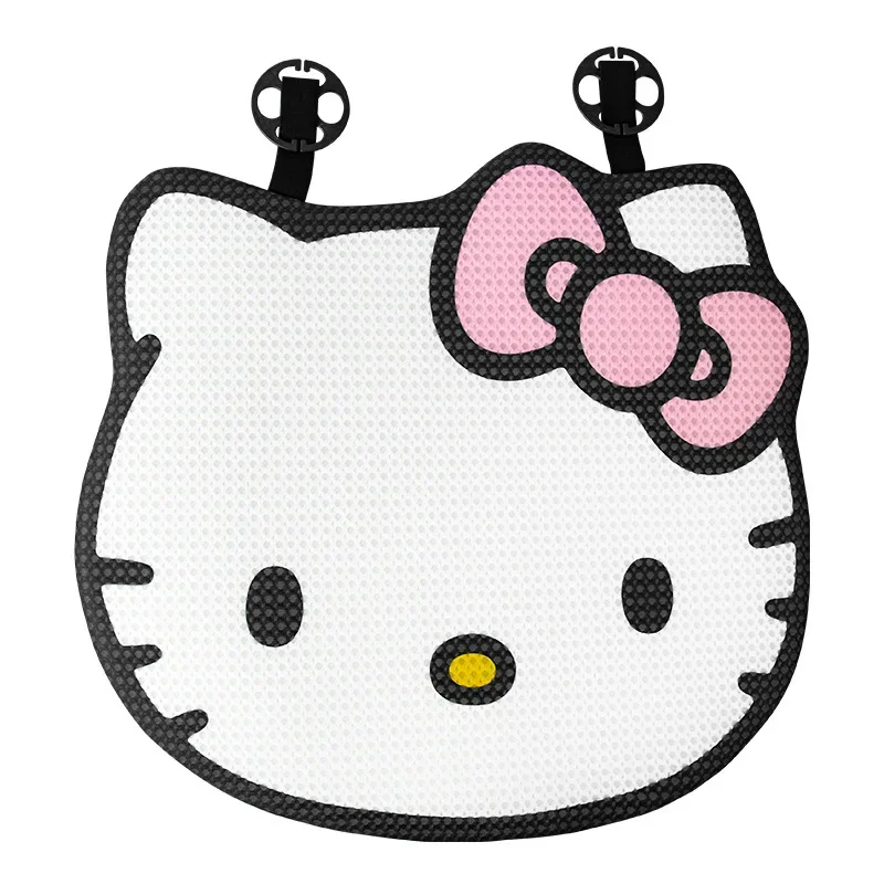 Hello Kitty Seat Cushion Car Cover Protective Pad Summer Cartoon Car Mat Sanrio Cute Pink Cartoon Seat Ladies Car Accessories